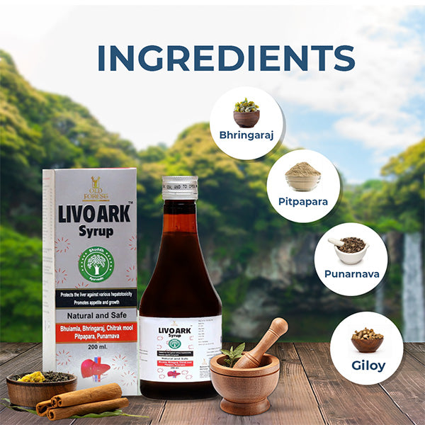 Livo Ark Syrup – Ayurvedic Liver Tonic for Fatty Liver & Detox